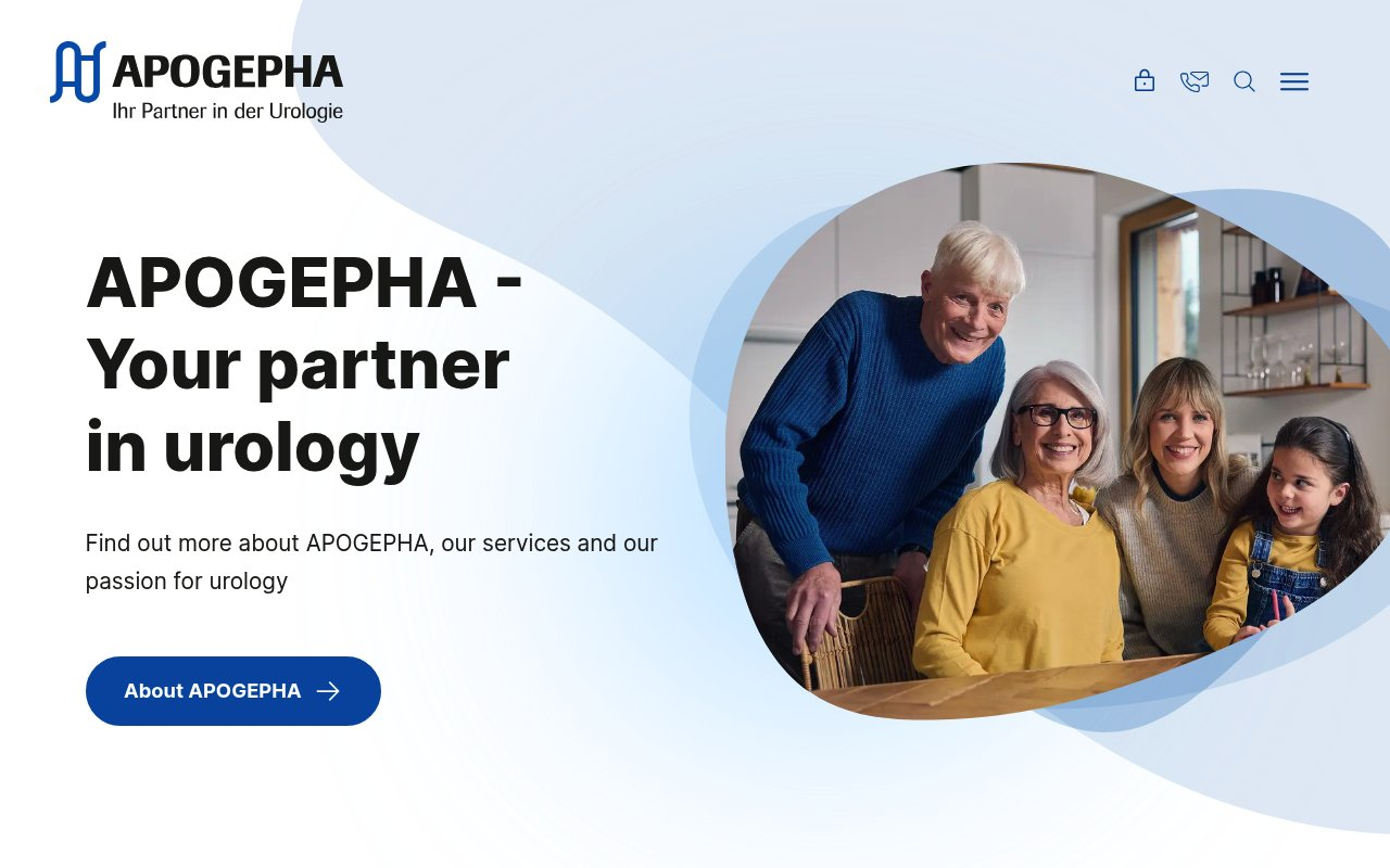APOGEPHA Arzneimittel GmbH website preview