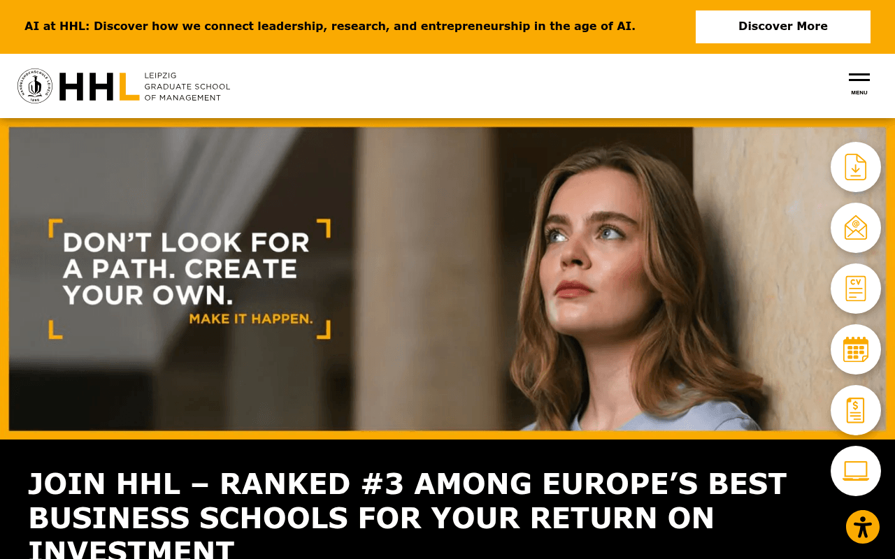 HHL Venture Capital Club website preview