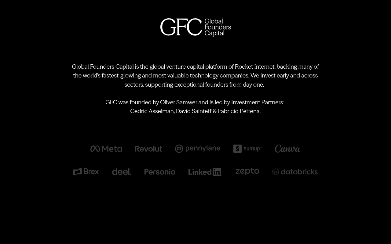 Global Founders Capital website preview
