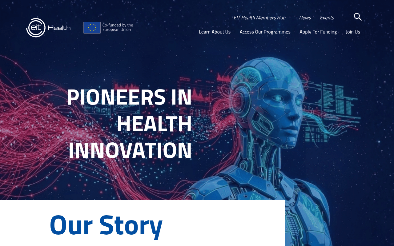 EIT Health website preview