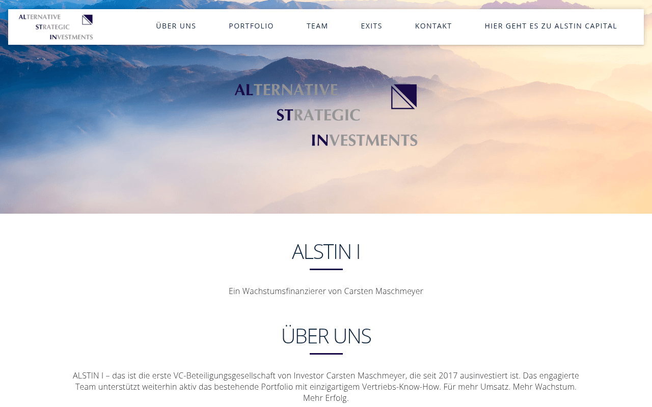 Alstin Capital website preview