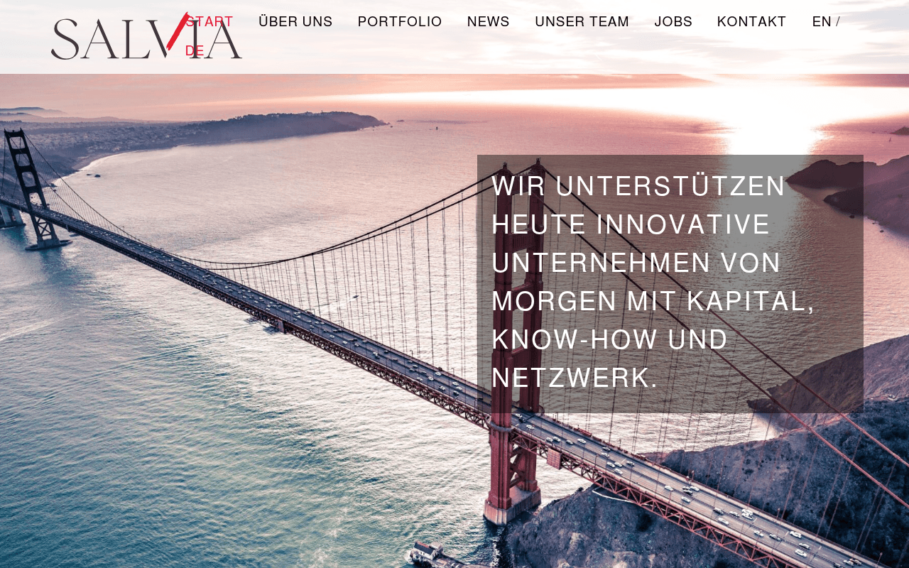 Salvia website preview