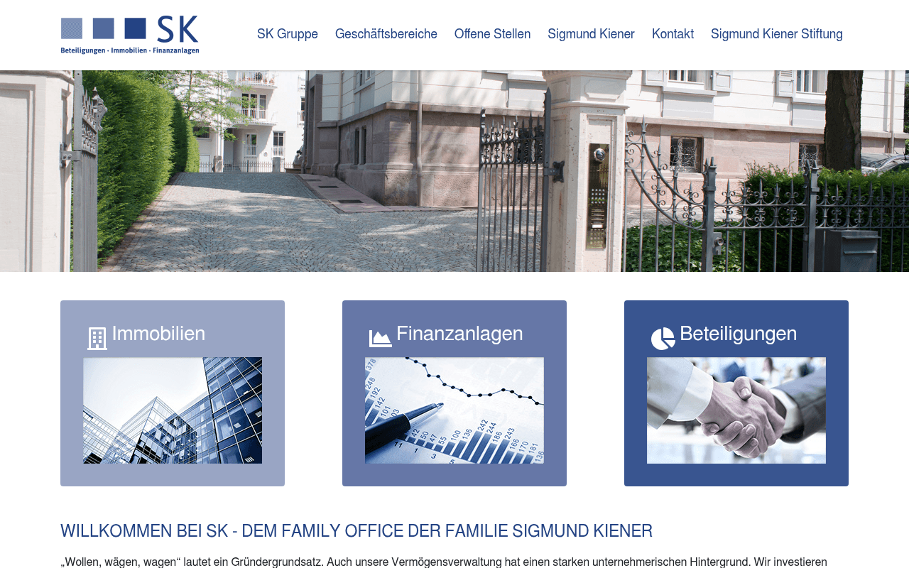 SKM Capital website preview