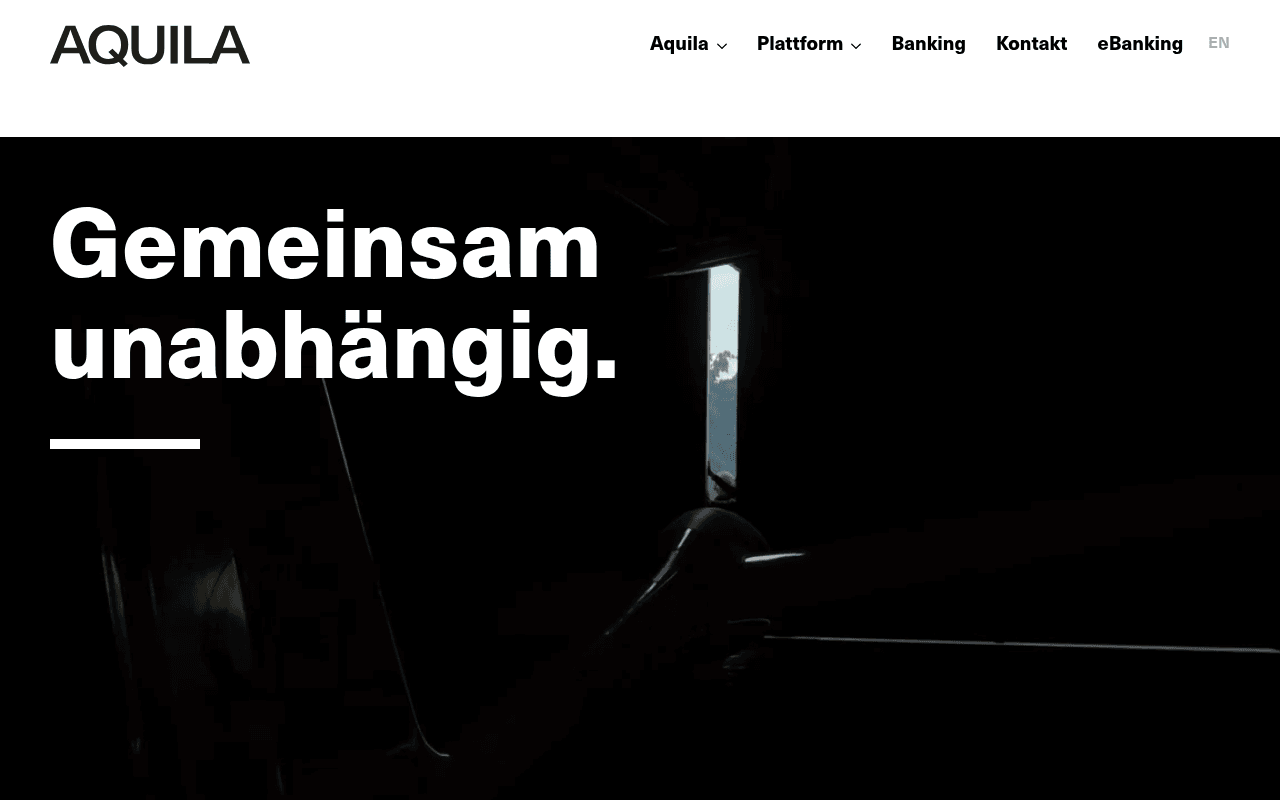 Aquila Capital website preview