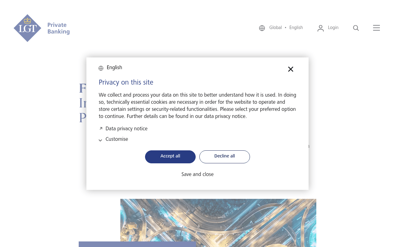 LGT Capital Partners website preview