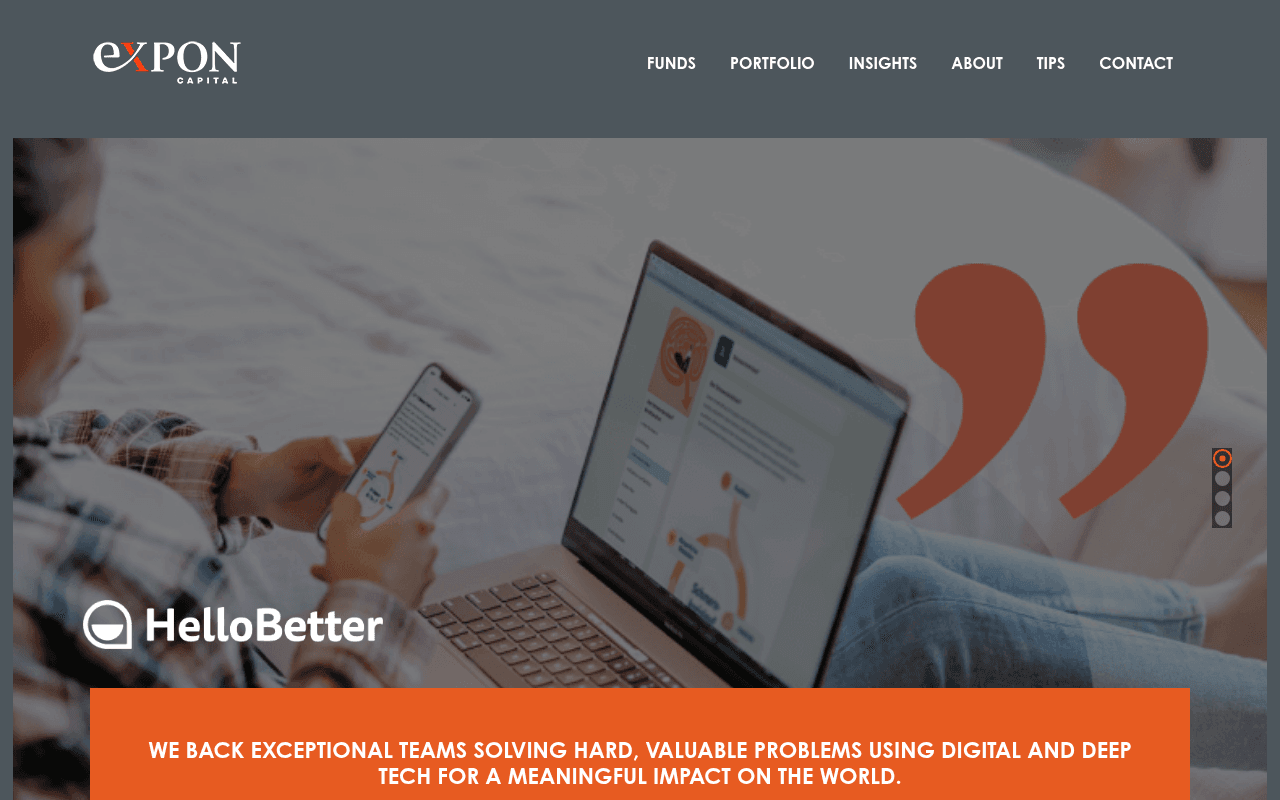 Expon Capital website preview