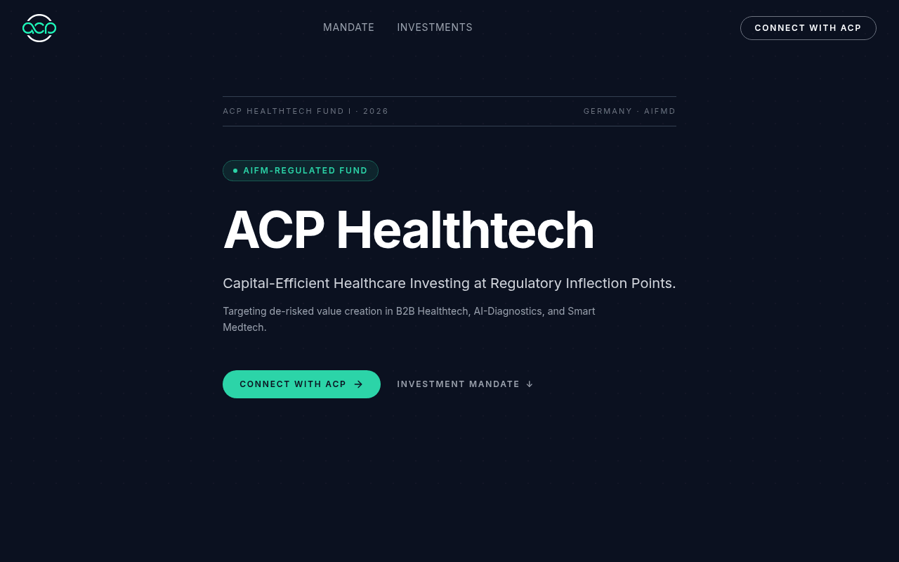 ACP Healthtech website preview