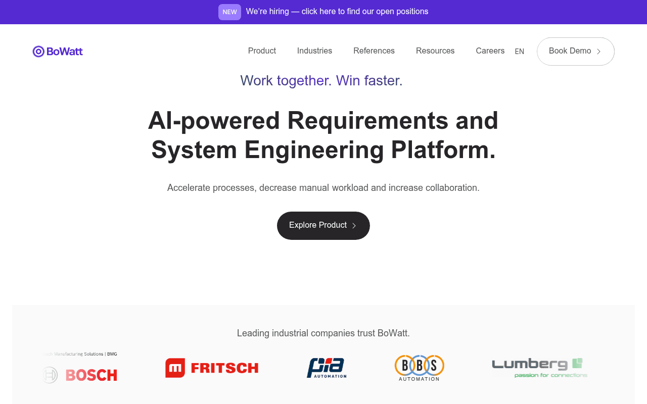 BoWatt GmbH website preview