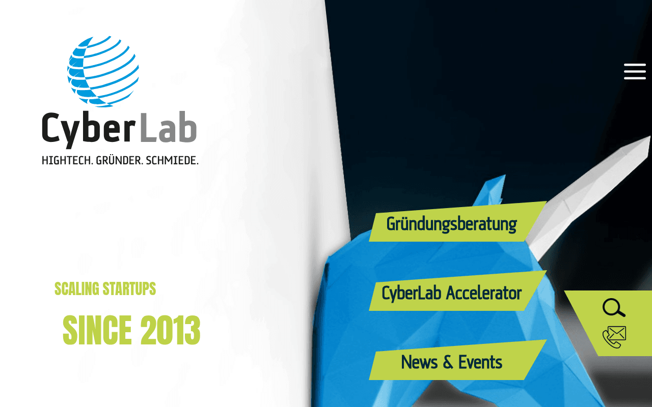 CyberLab IT-Accelerator website preview