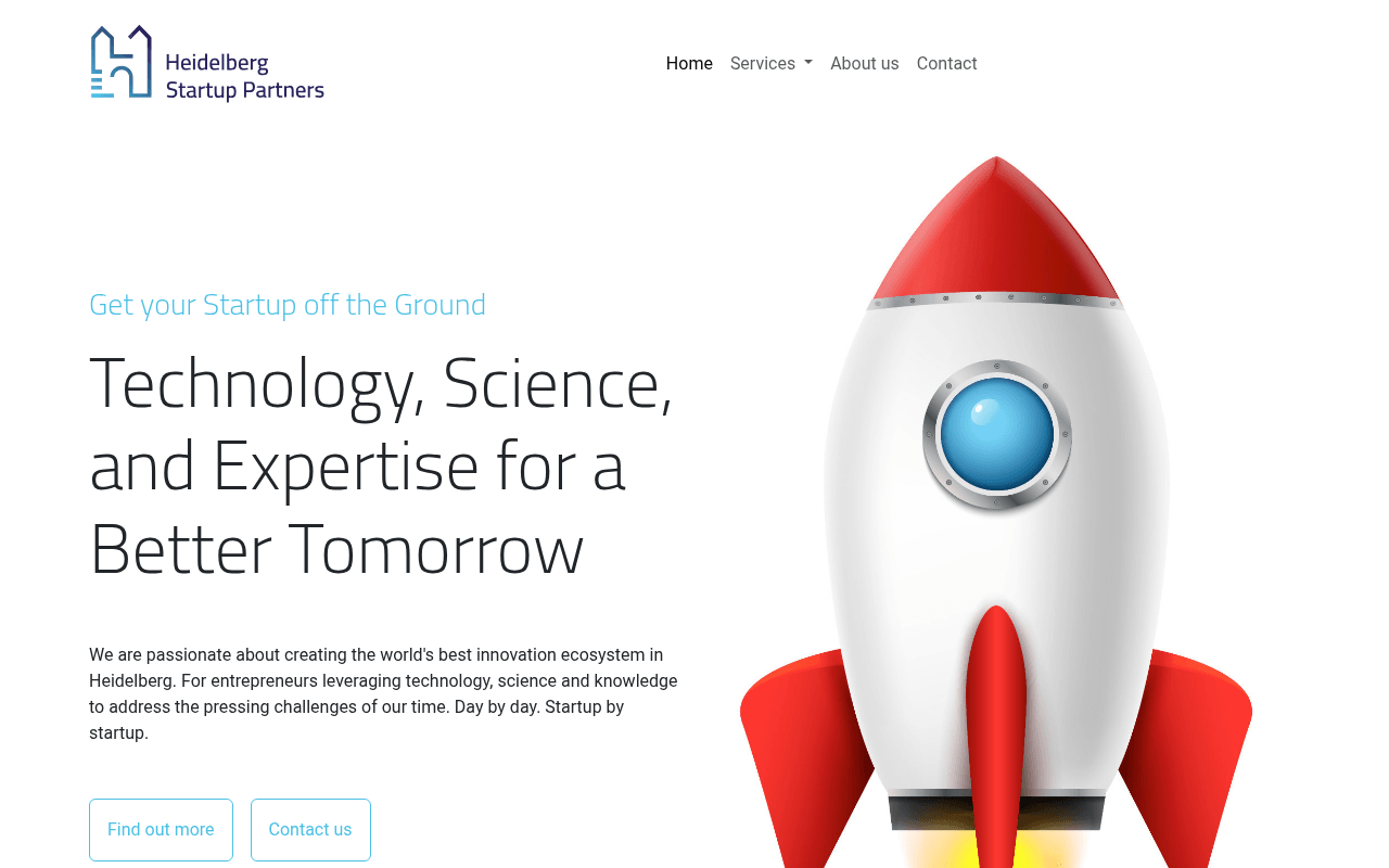 Heidelberg Startup Partners e.V. website preview
